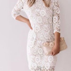Lace White Beautiful Dress, never worn